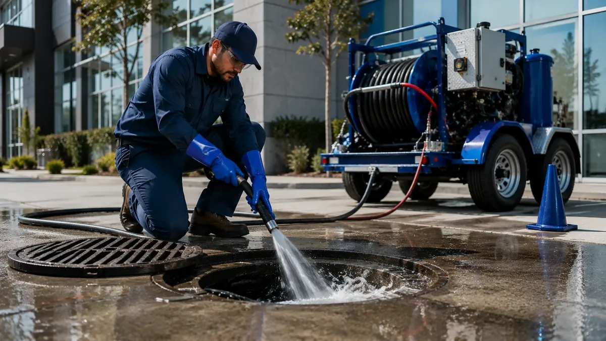 Commercial Hydro Jet Drain Cleaning in Daggett