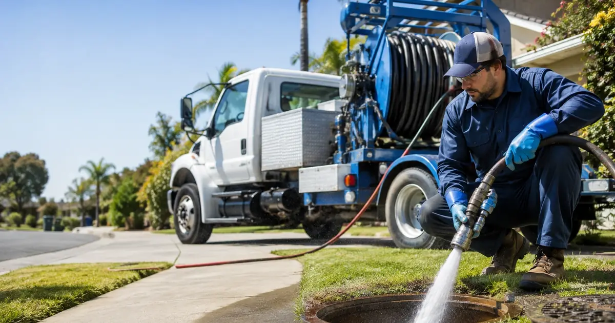 Hydro jet sewer cleaning Daggett