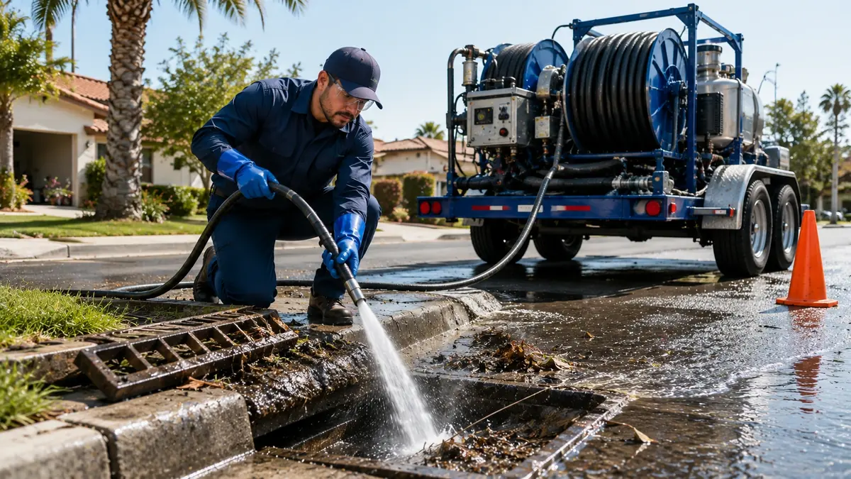 Storm Drain Hydro Jet Cleaning in Daggett
